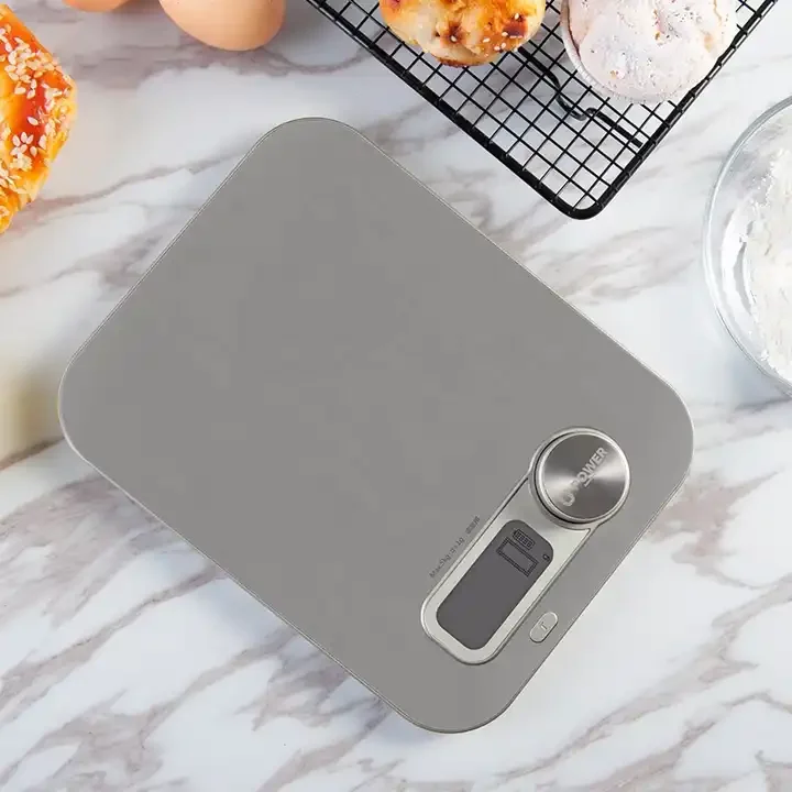 Battery Free Household kitchen food weighing scale stainless steel Multifunctional 5kg/1g Digital Scale