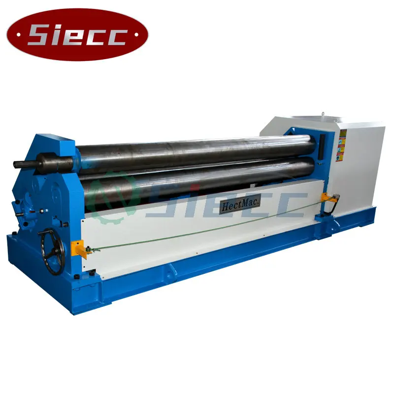 Iron sheet metal thin thick steel plate rolling bending machines for cone flange pipe and tank roller bender