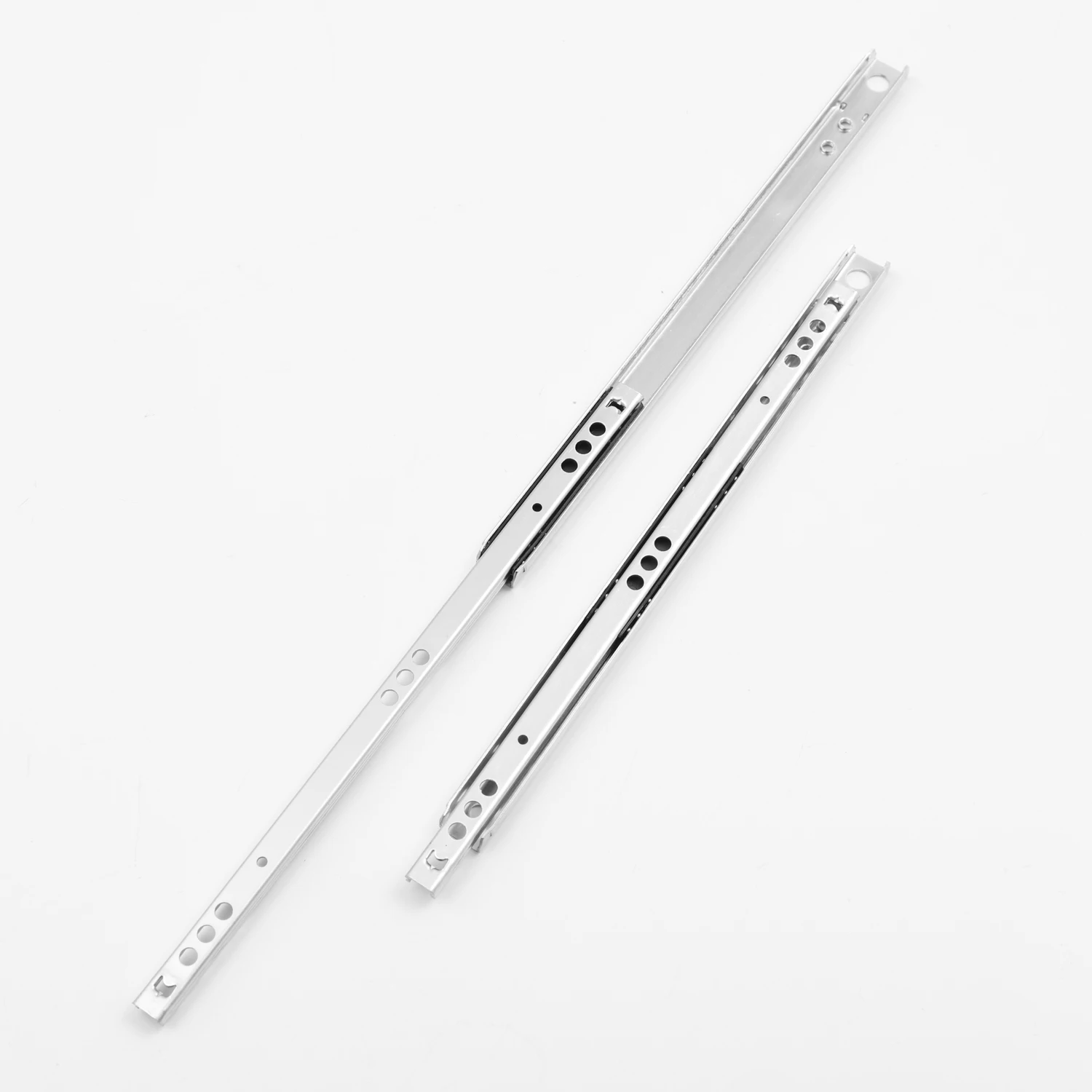 High Quality Furniture Rails 17mm Drawer Slide Zinc Finish Black Finish  Drawer Rail Small Drawer Channel
