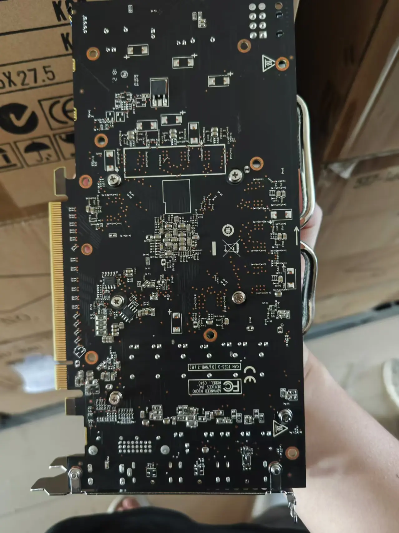 100% абсолютно новый AMD Radeon RX 580 4 ГБ GDDR5 256 бит игровая видеокарта GPU настольная