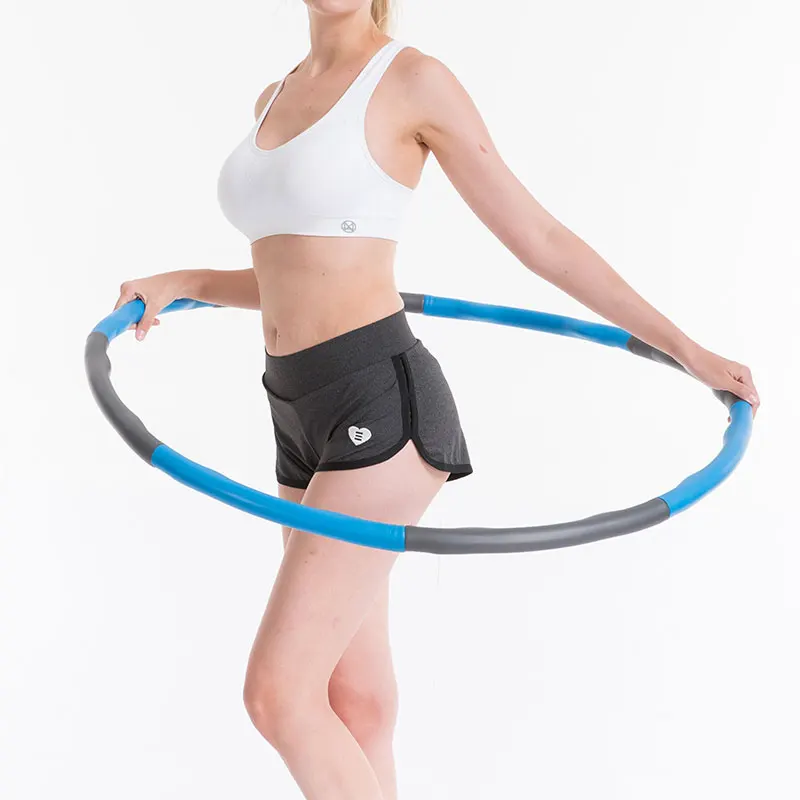 Up To Date Collapsible Detachable Sport Slimming Weighted Blue Hula Hoops Fitness Padded