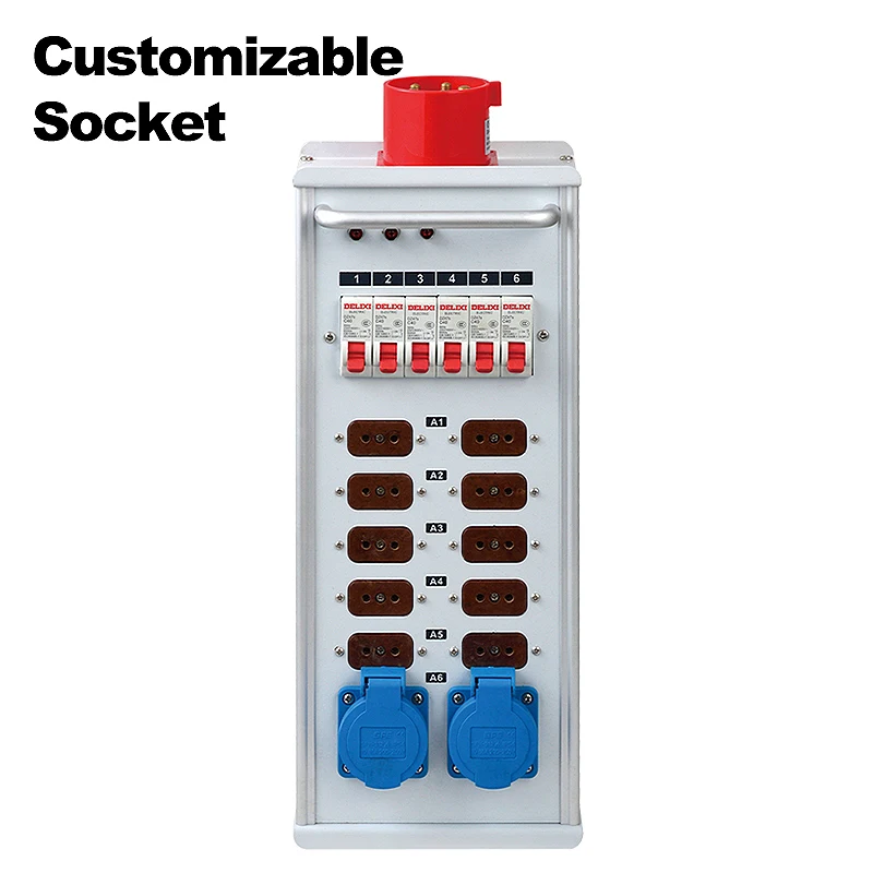 SHTX Suspension type stage Power Supplies Cabinets Manufacturer 12way*3.5kw Power Box 10ch Distribution Box Electrical Equipment