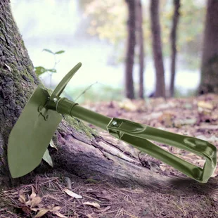 High Quality Portable Multi-function Survival Outdoor Tool Folding Mini D Handle Military Camping Folding Shovel