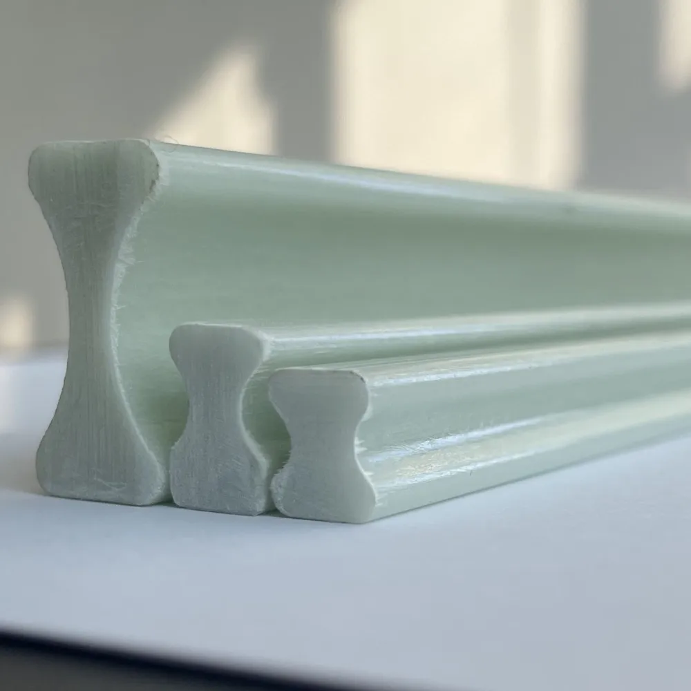 Customized High Strength Fiberglass Pultruded Dogbone Bar FRP GRP Dog Bone
