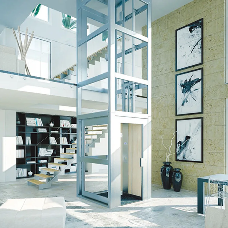 Small Hydraulic 2-4 Floors house use Residential Villa Home Elevator Lift