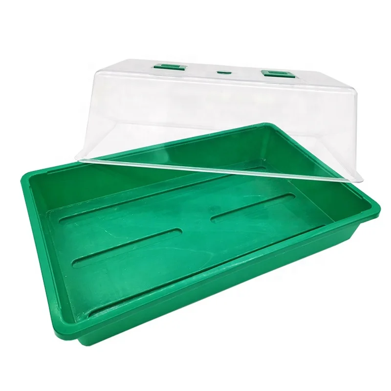 Classic Green PP Plastic Propagator Kit Seed Propagation Tray with Dome