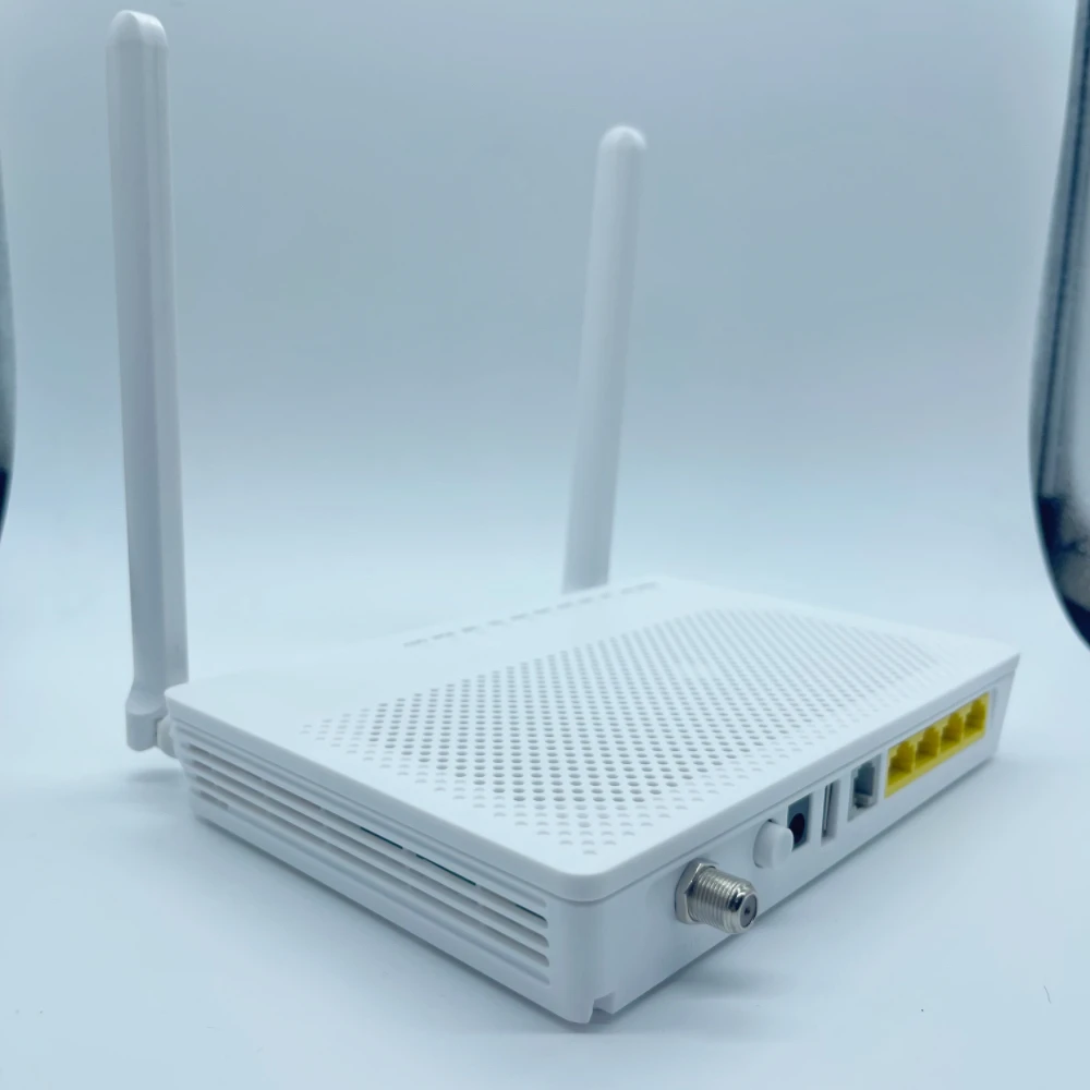 EG8247H5 высокое качество GPON XPON Самый дешевый ONU маршрутизатор волоконно-оптический Wi-Fi модем 1GE + 3FE 1TEL WIFI2.4G CATV с AGC HG8247H5