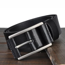 L.Poisson Top Grain Cow Leather Unisex Belt China Factory Classical Style Belts