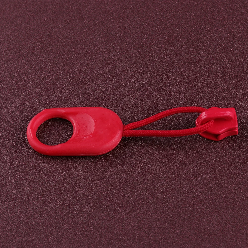 YUANXING Custom Logo Colorful Rubber Personalized Handbag Zipper Slider Rope Pulls Plastic Rope For Zipper