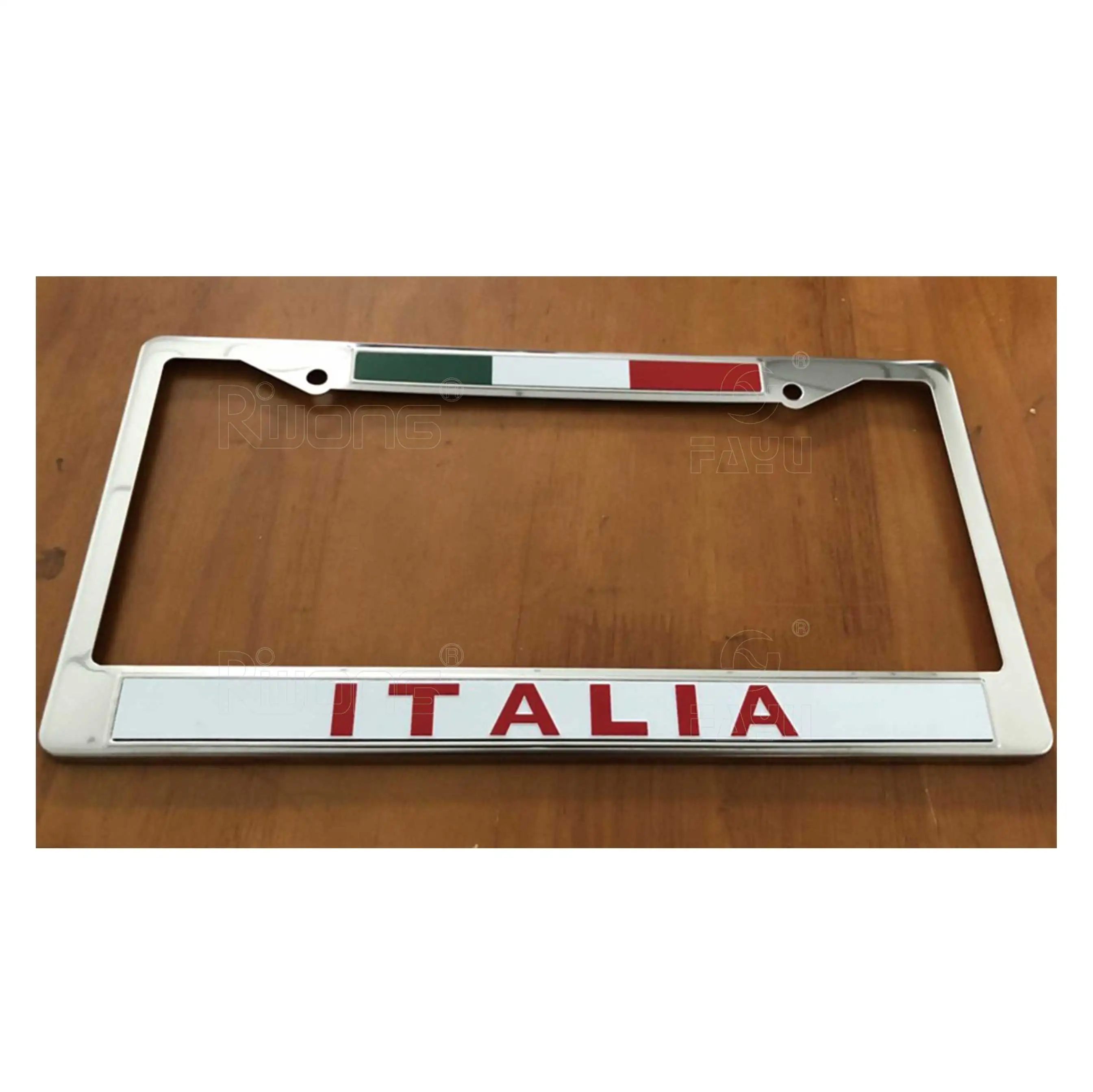 Рамка номерного знака из нержавеющей стали, металлический штампованный текст пользовательской формы