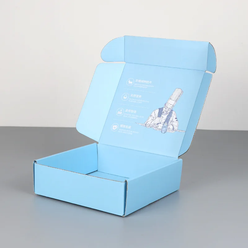 Custom Logo Shipping Boxes Mailer Corrugated Cardboard Box Die Cut Corrugated Courier Box