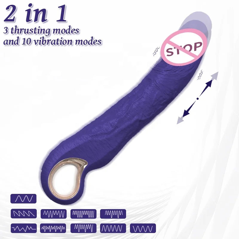 Realistic thrusting vibrator with 10 vibration mode dildo sex toys for women masturbation G spot clitoral stimulation