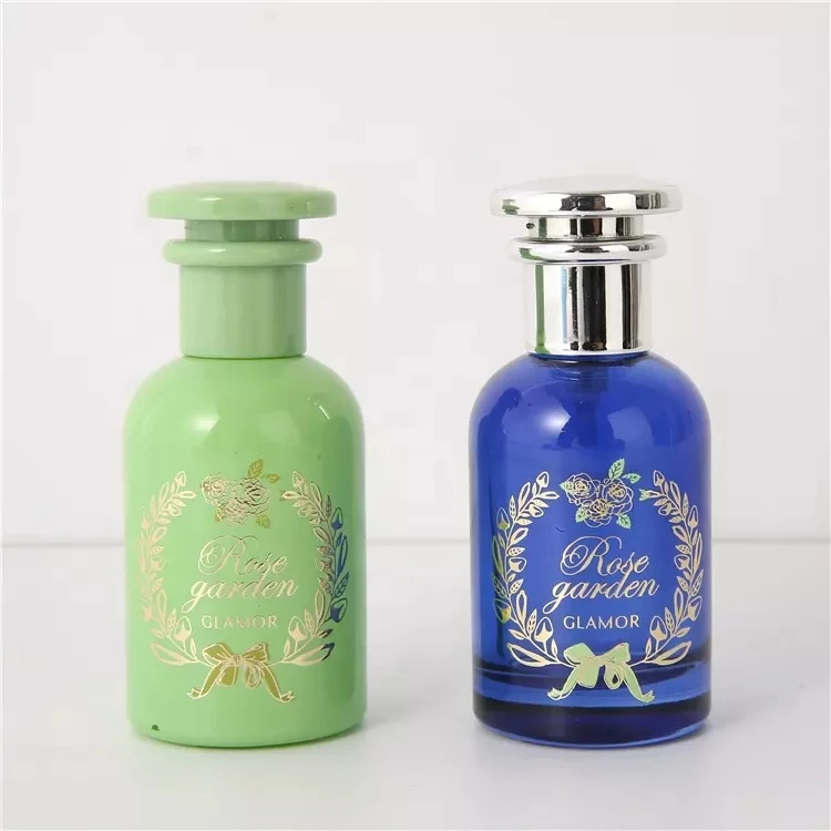 Customizable colored glass perfume bottle 100ml perfume sprayer