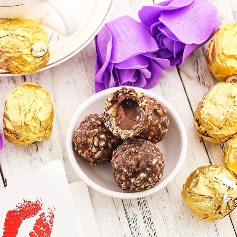 Yummeet  confectionery 15PCS chocolates wholesale sweets waffle filling chocolate candy