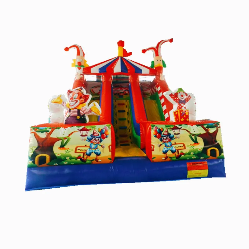 Best Quality Kids Outdoor Game Commercial Inflatable Slide Castle Bouncer Trampoline Jumping Slides