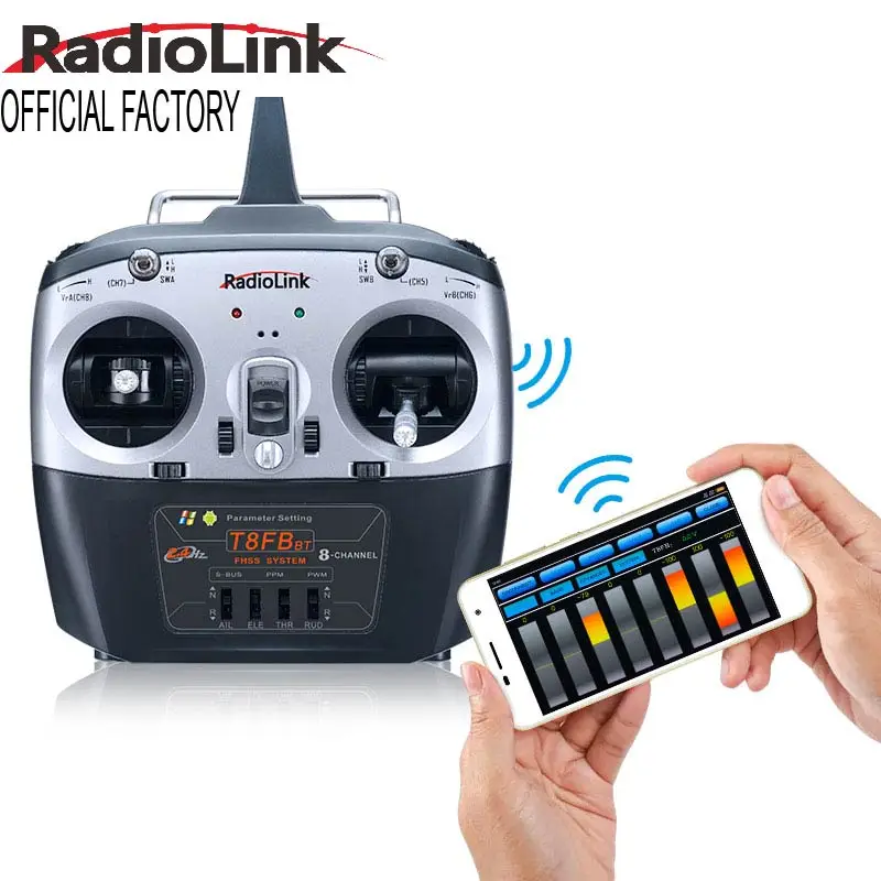 Цена по прейскуранту завода-изготовителя Radiolink T8FB 2 4 ГГц 8 каналов RC пульт дистанционного управления передатчика радио для батальон Танк/гусеничный/автомобиль/робот