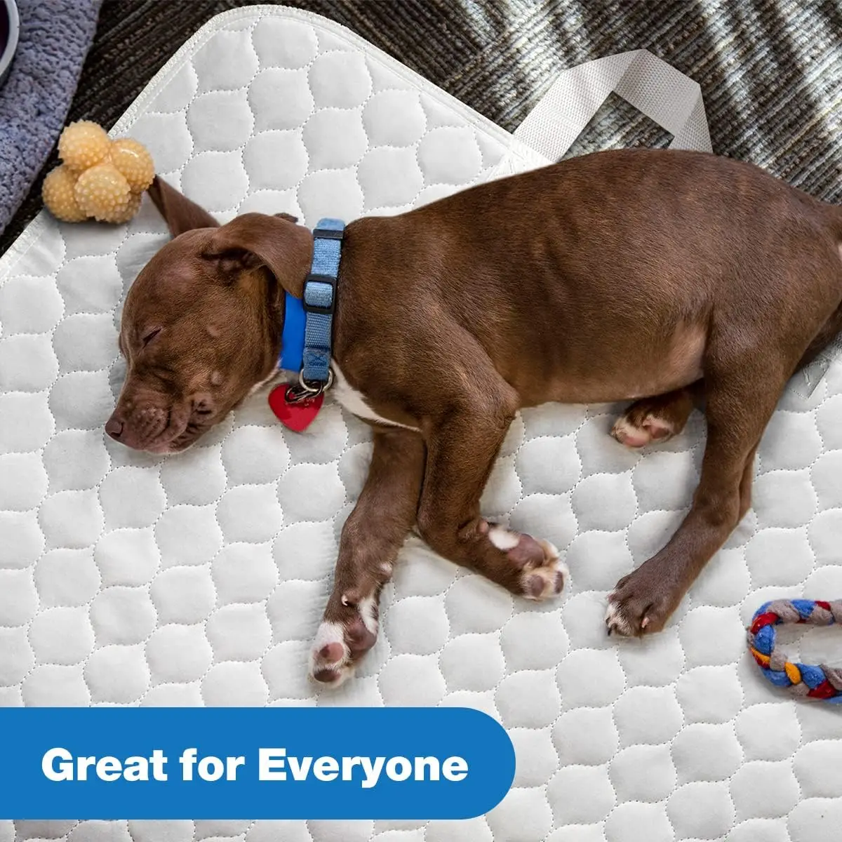 Leak Proof Washable Reusable Waterproof Bed Pads with 4 Convenient Handles Bed Pads for Incontinence