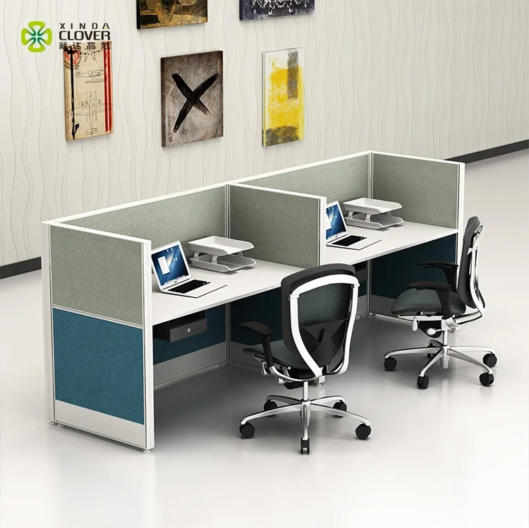 
Wood Whole Aluminum Slim Profile Modular Modern Style Side By Side Office Partition 