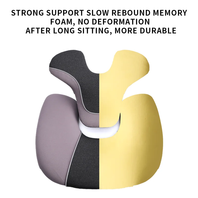 Car Seat Lumbar Support Cushion Back Cushion Memory Foam Neck Pillow Office Chair Backrest Headrest Pillow Cushion Sets
