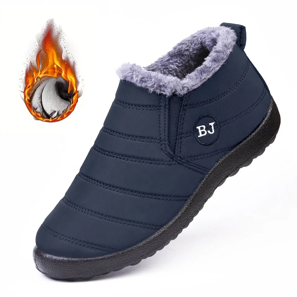 Winter high-top warm plush women snow shoes boots waterproof large size comfortable lightweight women snow boots