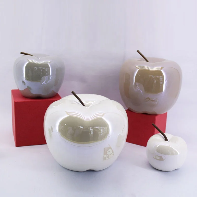 Керамические украшения ручной работы, простое украшение для дома, яблоко