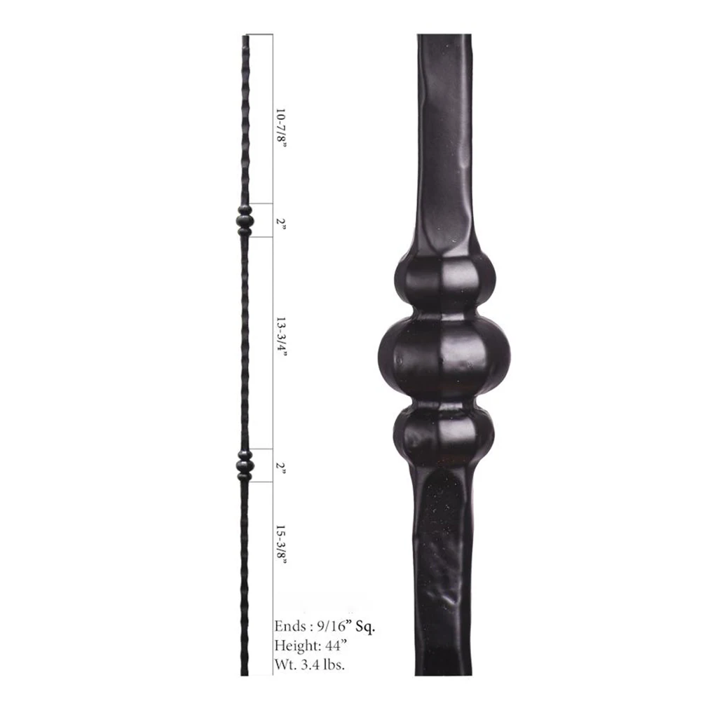 HUAART Nice Looking Professional Customization High Strength And Good Toughness Wrought Iron Metal Balusters