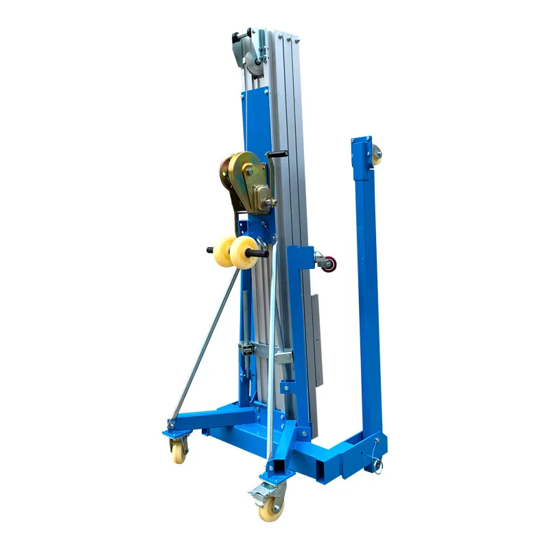 Ручной погрузочно-разгрузочный аппарат из алюминиевого сплава, подъемник, 5 метров, склад, ручной подъемник, автомобильный выставочный Лифт