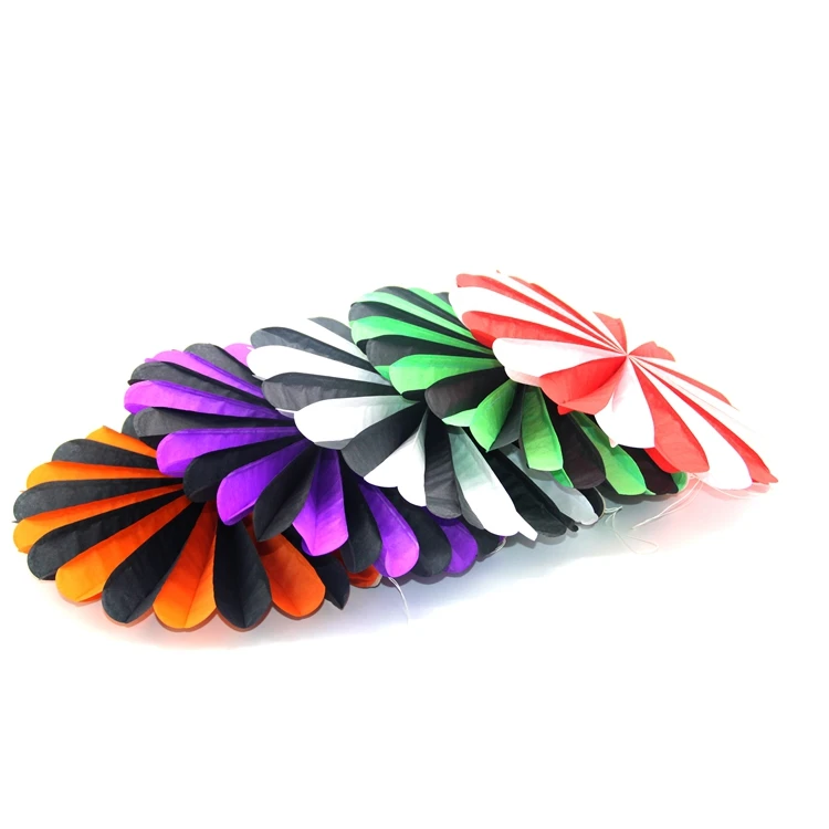 Recycle Happy Birthday Promotional Gift Portable Colourful Paper Hand Fan