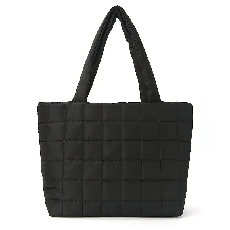 2025 Fashion Lightweight Oversize Travel Laptop Shoulder Bag Soft Quilted Women Tote Bag Custom Logo Ladies Handbag