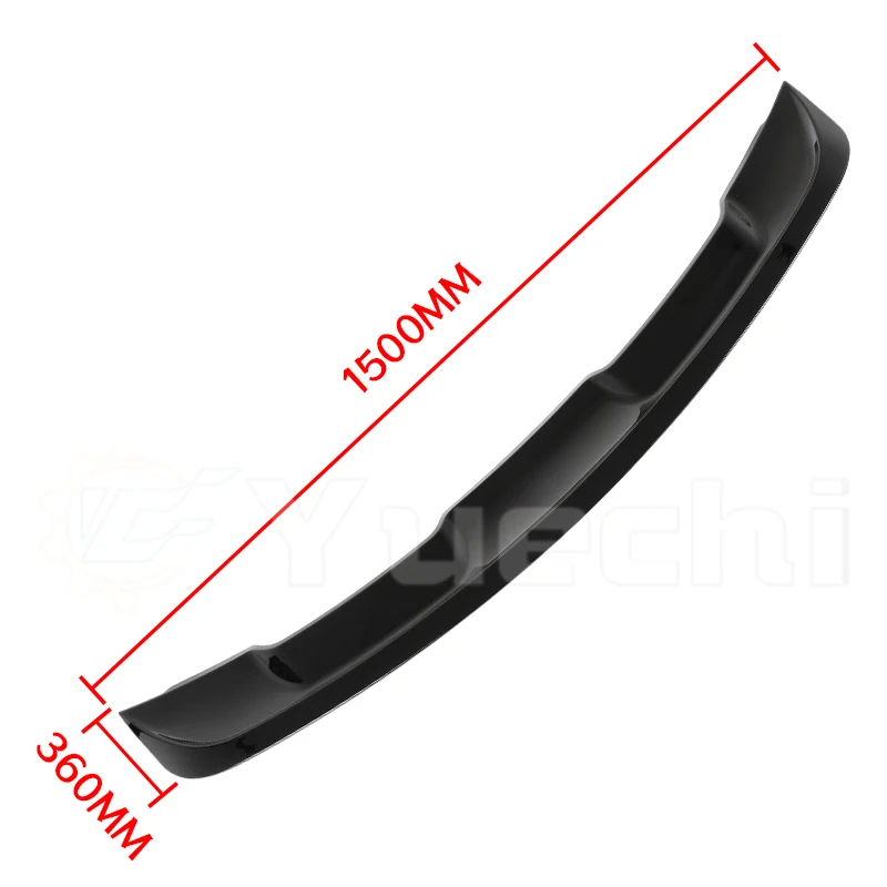 Car Rear Roof Wing Spoiler Body Kit Black ABS Modification GT Car Rear Spoiler Auto Accessories For Ford Mustang