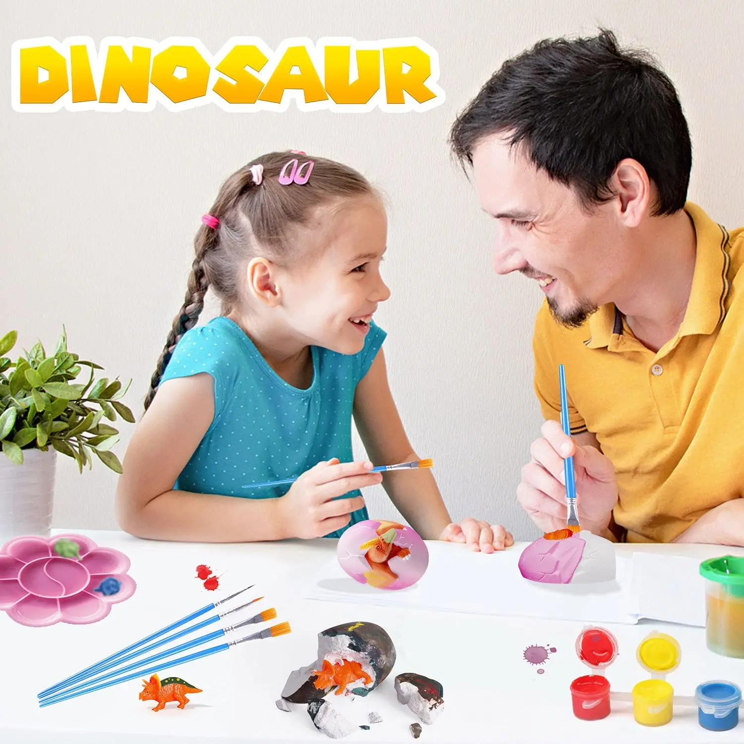 Educational archaeological dig kit toy DIY Paintings dinosaur egg toy HN886840