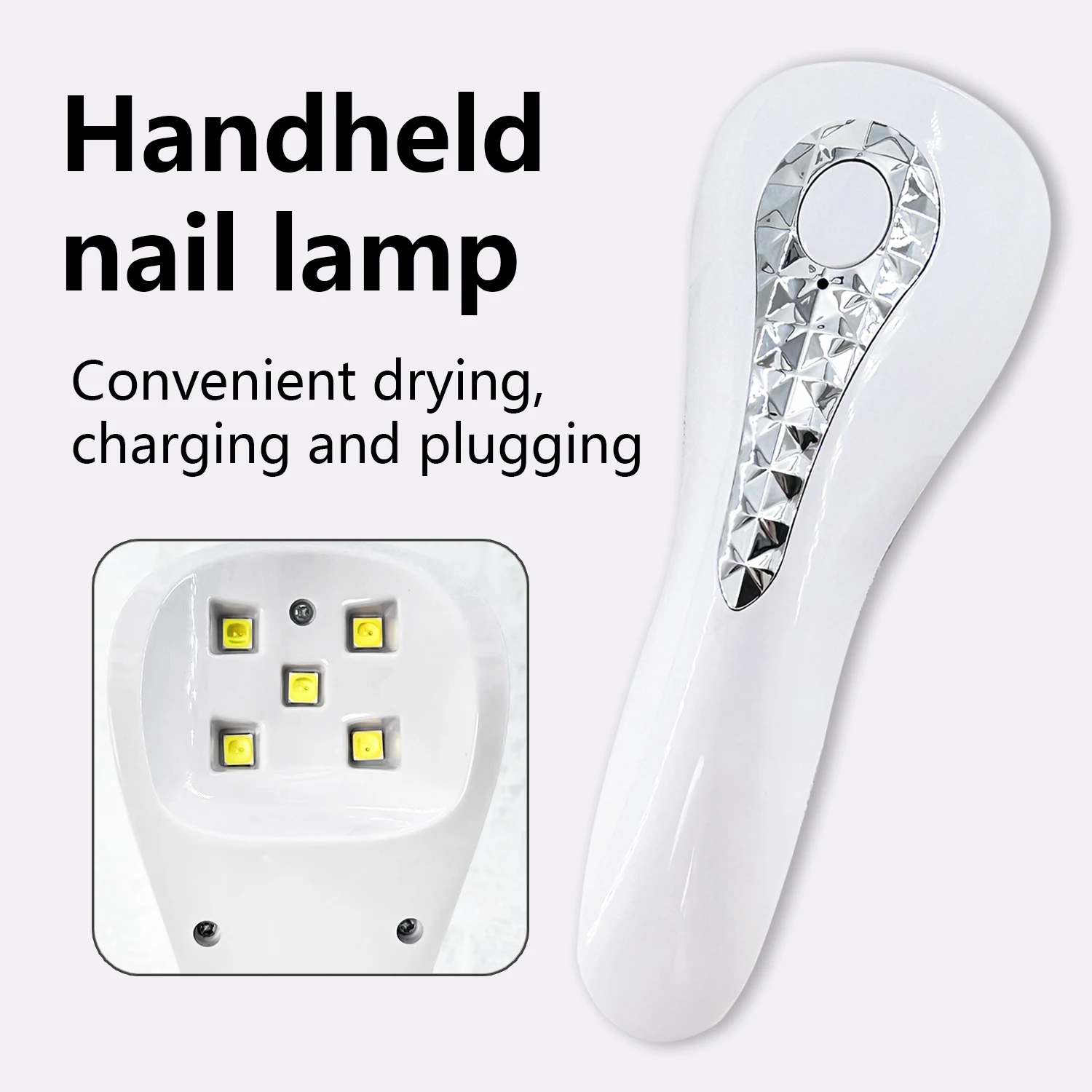 Handheld Portable Nail Lamp Rechargeable Finger Tip Nail Lamp UV Led Professional Cure for Nail Art
