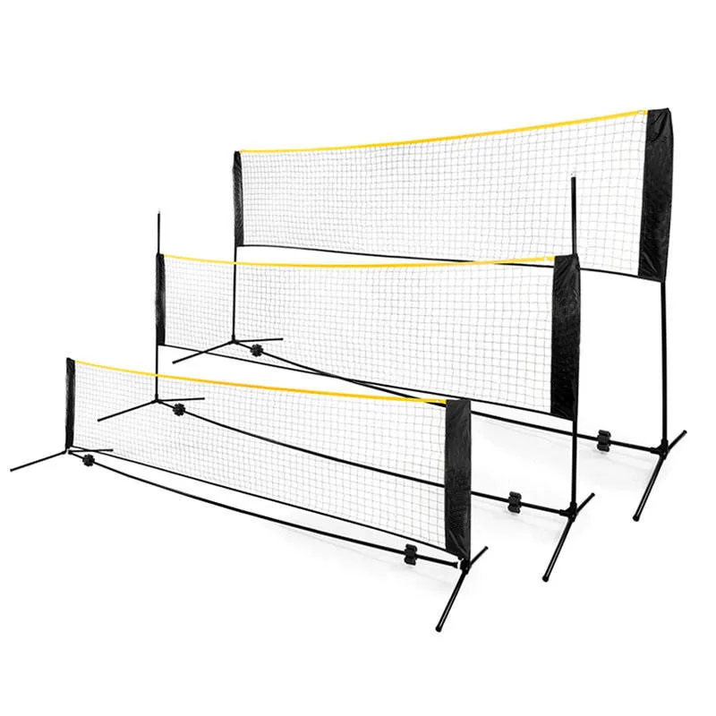 Badminton Pickleball Net - Height Adjustable Portable Net for Junior Tennis Kids Volleyball & Soccer