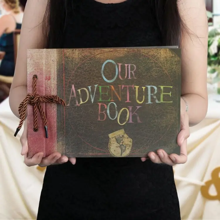 High Quality 80 Pages Anniversary Wedding Photo Album Scrapbook Up Our Adventure Book