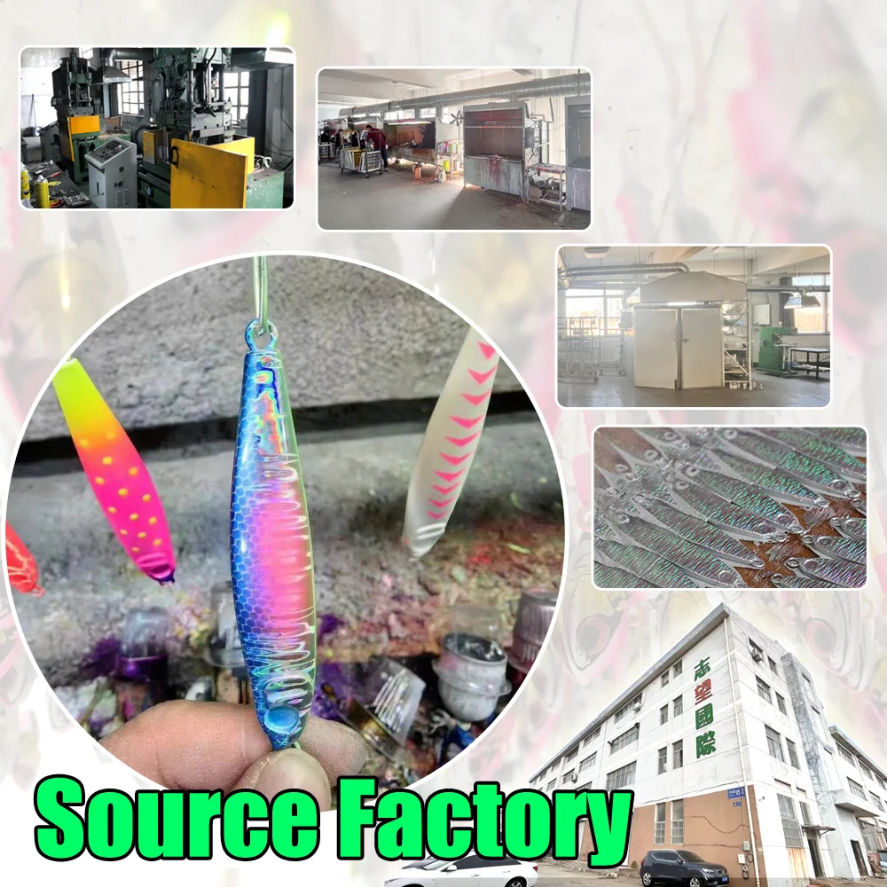 JIGGINGSOUL-OEM306-Wholesale Price Comparison High Quality and Good Reflective Outer Layer Lead-antimony Alloy Lure for Fishing