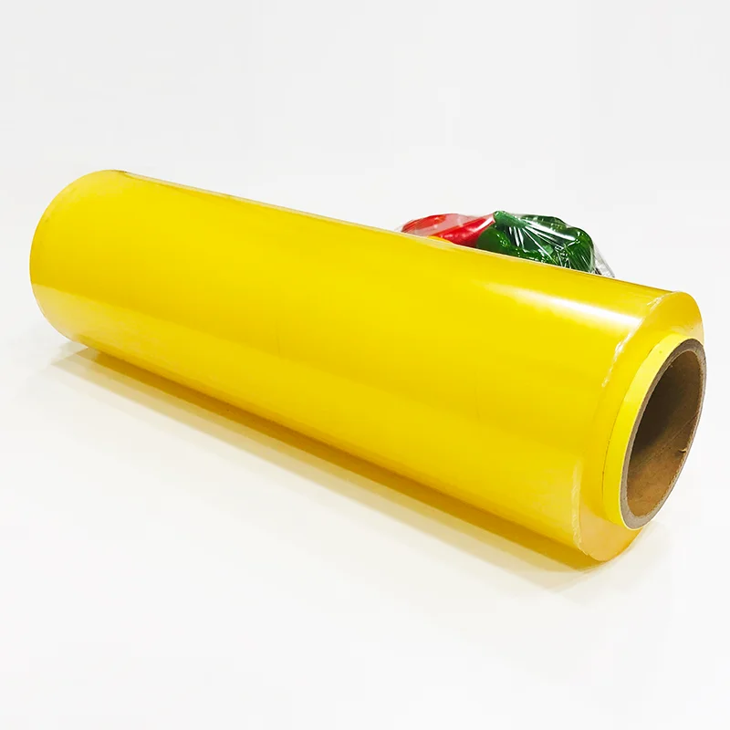 Manufacturer hot selling pvc wrapping cling film for vegetable food use
