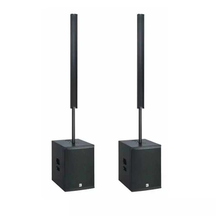 active pro audio+powered mini line array+18 inch astive sub speaker box
