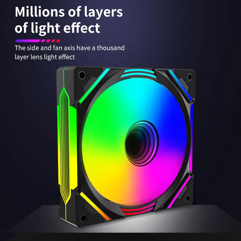 Factory DC 12V RGB Fan High Speed RPM RGB Cooler Computer Case Cooling Fan for Gaming PC