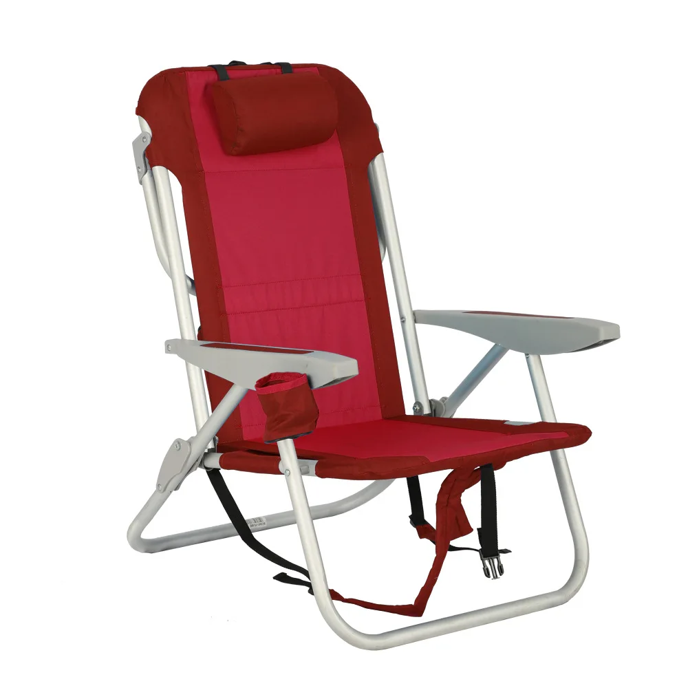 Factory for outdoor leisure portable beach chair office lunch folding recliner fishing mountaineering armchair