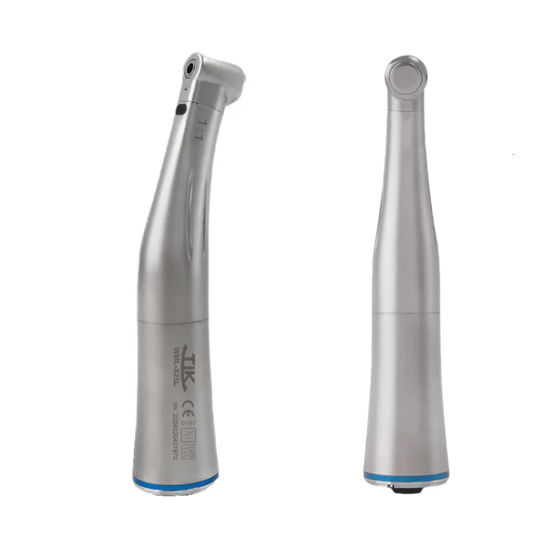 1: 1 Push Button Dental Handpiece Fiber Optic Contra Angle Handpiece Electric Micromotor Contra Angle