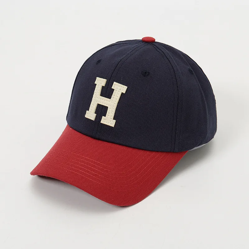 BSBH Wholesale Custom Two Color Baseball Cap Embroidered Logo Sport Closed Back Baseball Cap Fitted Embroidered Baseball Cap