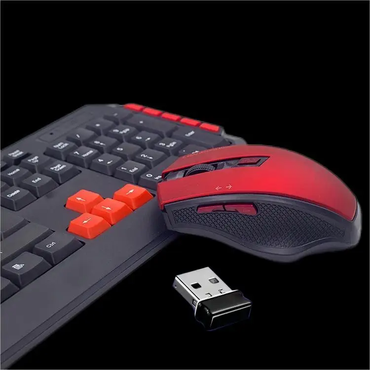 2.4G wireless keyboard mouse combo, 10 Multimedia Shortcut Keys, office and gaming kit
