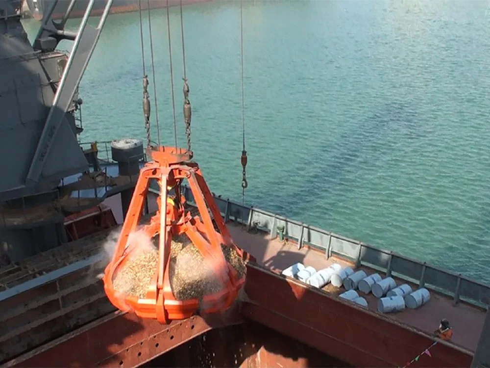 
Sand Clinker and Stone Loader Excavator Mechanical Four Ropes Orange Peel Grab 