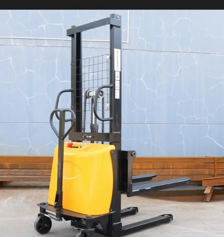 2ton 3m 4m Semi-electric pallet stacker high quality motor electric pallet stacker smooth lifting