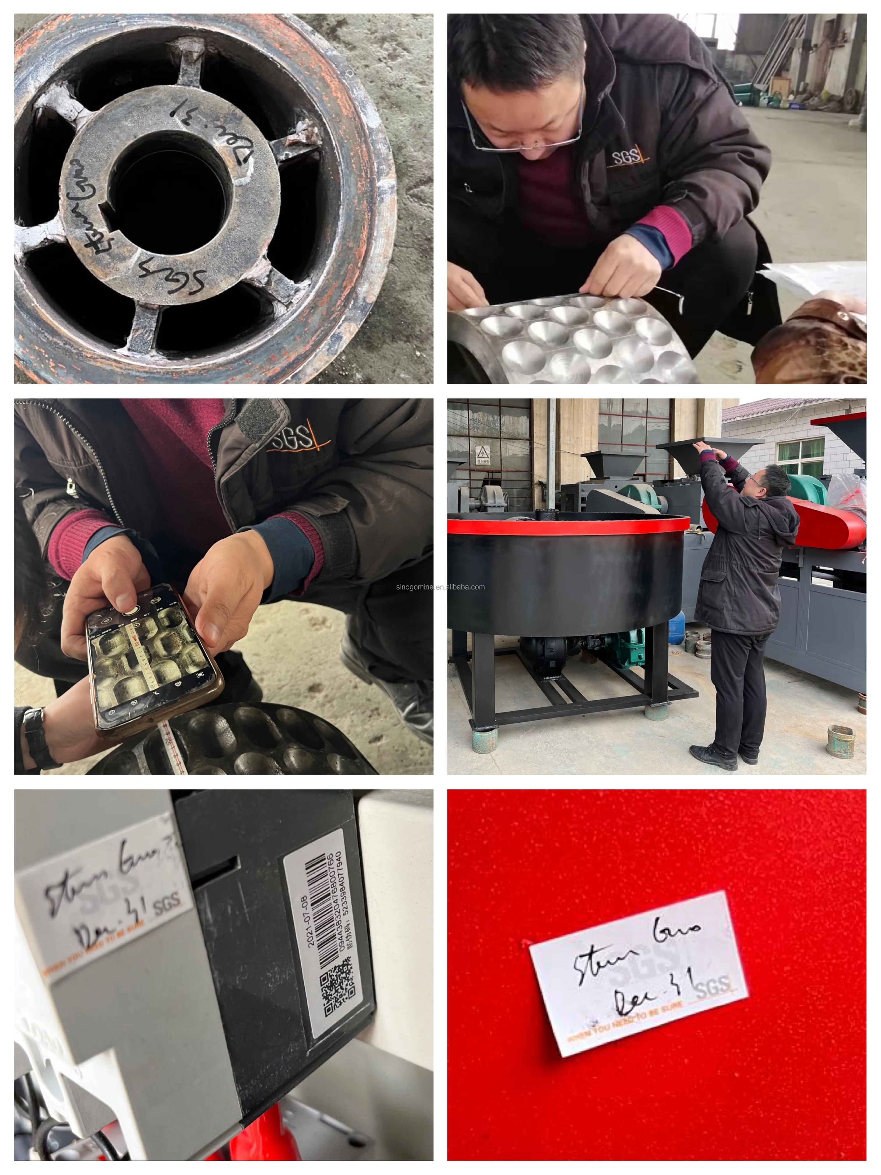 charcoal coal briquette making machine Gomine brand