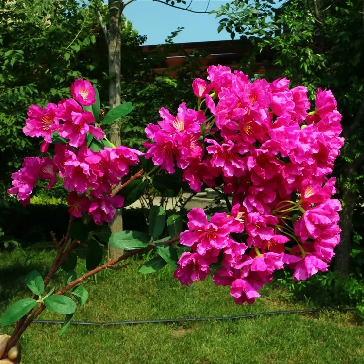 YOPIN 453 Artificial Bougainvillea Plant Blush Flower Artificial Silk Bougainvillea Flower