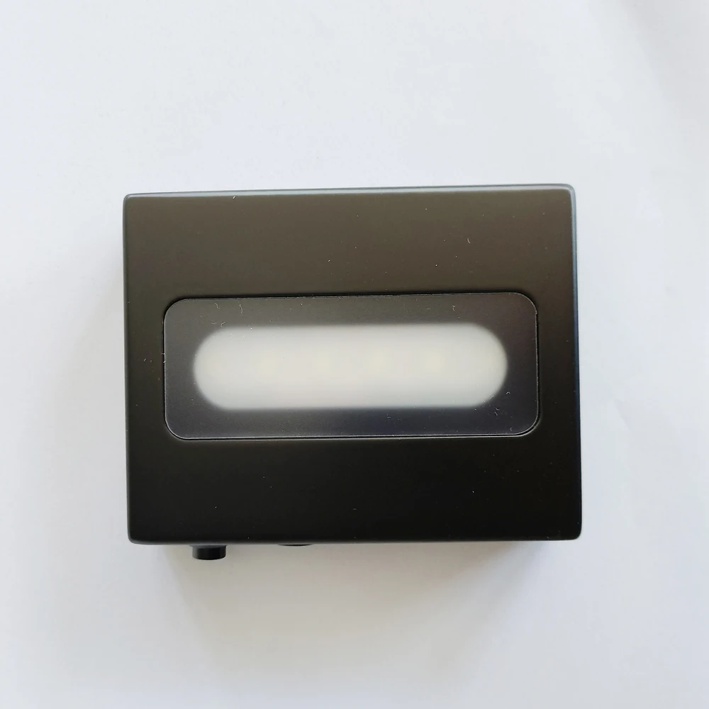 new design smd led chip wooden led display stand base matt black rectangle usb led light wooden base