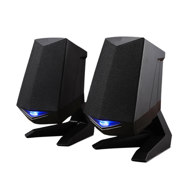 Computer Speaker Subwoofer Portable Speaker Usb Wired Rgb Gaming Speaker With Led Light