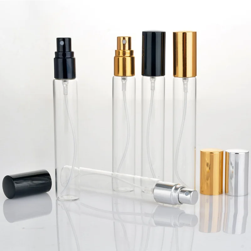 Luxury Wholesale Round 2ml 3ml 5ml 10ml Mini Empty Clear Spray Bottle Glass Perfume Sample Atomizer Tester Oil Packaging