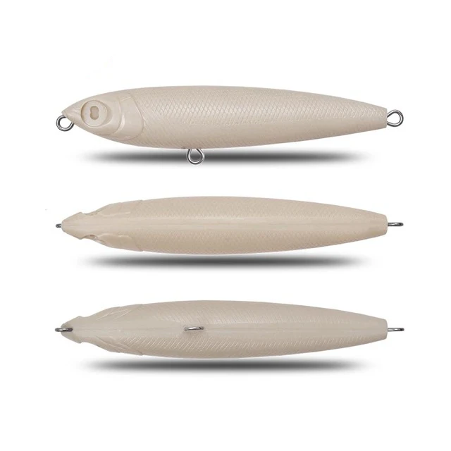 Оптовая продажа, блесна-карандаш с пустой поверхностью, Неокрашенная плавающая блесна, блесна-карандаш, рыболовная блесна